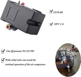 img 2 attached to LF10-4H Pressure Switch: Efficient 4 Port Air Compressor Replacement Control NPT1/4 95-125 PSI 20A