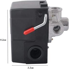 img 3 attached to LF10-4H Pressure Switch: Efficient 4 Port Air Compressor Replacement Control NPT1/4 95-125 PSI 20A