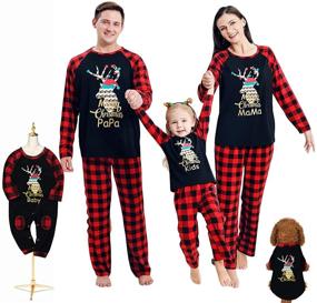 img 4 attached to 🎄 Cozy and Festive: Family Matching Christmas Pajamas Set for a Memorable Holiday!