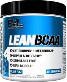 img 4 attached to Evlution Nutrition LeanBCAA: Powerful Stimulant-Free Fat Burner with BCAA’s, CLA, and L-Carnitine – Sugar and Gluten Free, Blue Raz Flavor, 30 Servings