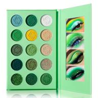 🥑 de'lanci 15 color avocado green eyeshadow palette - highly pigmented matte, shimmer, and glitter makeup pallete for long wear - vegan and cruelty-free eye shade - nude, yellow, and emerald green eye shadow pallet logo