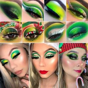 img 3 attached to 🥑 DE'LANCI 15 Color Avocado Green Eyeshadow Palette - Highly Pigmented Matte, Shimmer, and Glitter Makeup Pallete for Long Wear - Vegan and Cruelty-Free Eye Shade - Nude, Yellow, and Emerald Green Eye Shadow Pallet