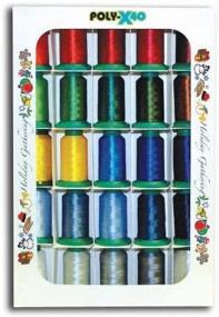 img 1 attached to 🧵 25 Spool Holiday Colors Set of Poly X 40 Embroidery Machine Thread