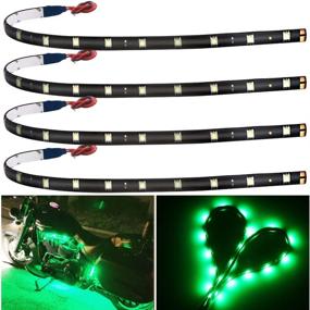 img 4 attached to EverBright Green Led Strip Lights For Cars