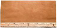 premium light brown lightweight 1/2 sf cowhide upholstery leather piece logo