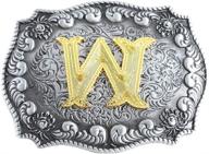 byjccar western buckles initial edging，black men's accessories for belts logo