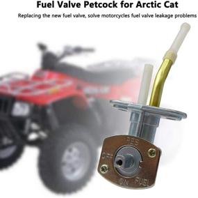 img 3 attached to Оптимизированный бензиновый кран Petcock, идеально подходит для Arctic Cat ATV 250 300 400 500 года диапазон 1998-2005, переключатель с ручкой On/Off/Res/Fuel для замены деталей 0470-344 0470-363 0470-365 0470-401 0470-445, комплект полного отключения бензинового крана Shut Off Petcock.