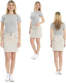 img 3 attached to 👗 Suko Jeans Women's Poplin Cargo Skirt - Stylish and Versatile Clothing Option