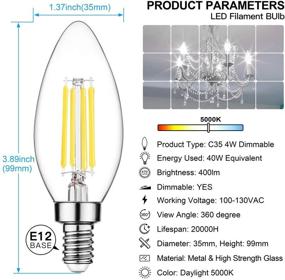 img 3 attached to 💡 SHINE HAI Candelabra Equivalent Chandelier: Industrial Electrical Lighting Solution