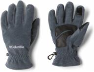 🧤 columbia thermarator glove graphite small: superior warmth and comfort for all-day protection logo