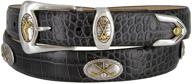 bayside italian calfskin leather designer men's accessories and belts logo