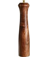 🌶️ premium 10-inch acacia wood pepper grinder - refillable mill with adjustable coarseness for salt and pepper - stylish shaker tableware gift for father's day logo