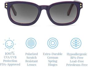 img 3 attached to 🕶️ Polarized Toddler Sunglasses: Stylish Toucca Kids Eyewear, Perfect for Ages 2-6