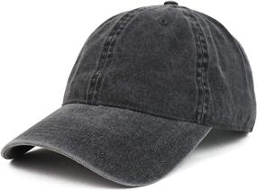 img 4 attached to Armycrew XXL Oversize Pigment Dyed Baseball Cap - Extra Large Unstructured Washed Cotton Design