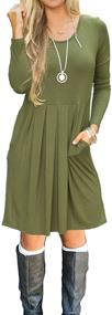 img 4 attached to AUSELILY Womens Sleeve Pleated Pockets Women's Clothing