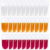 🍹 30 pack adult drink pouches with funnel - plastic flask bags, reusable concealable liquor bag for hot & cold drinks (16oz) logo