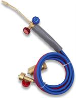 🔥 brass oxygen mapp/propane cutting torch: dual fuel for optimal welding, brazing, and soldering applications logo