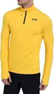 tca pro quickdry men's fusion long sleeve half-zip running shirt логотип