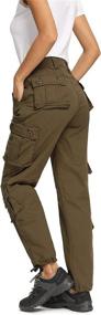 img 1 attached to 👖 Raroauf Women's Cargo Pants, Versatile Military Combat Work Hiking Trousers with 8 Functional Pockets