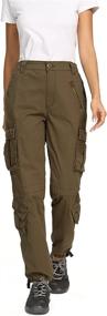 img 3 attached to 👖 Raroauf Women's Cargo Pants, Versatile Military Combat Work Hiking Trousers with 8 Functional Pockets