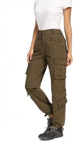 img 2 attached to 👖 Raroauf Women's Cargo Pants, Versatile Military Combat Work Hiking Trousers with 8 Functional Pockets