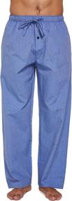 img 4 attached to 👖 Cotton Poplin Pajama Lounge Clothing for Men - CYZ