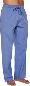 img 2 attached to 👖 Cotton Poplin Pajama Lounge Clothing for Men - CYZ