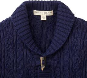 img 3 attached to 🧥 Boys' Shawl Collar Sweater Cardigan by Hope & Henry