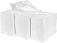 🧻 soft & absorbent disposable guest towels paper napkins - 200 pack | airlaid linen-like bath tissue for kitchen, bathroom, weddings | white cloth-like hand towel logo