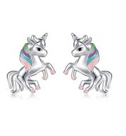 🦄 hypoallergenic unicorn earrings for birthday, daughter, and girls' jewelry logo