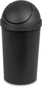 img 3 attached to 🗑️ Sterilite SwingTop Wastebasket 6-Pack - 3 Gallon/11.4 Liter Round, Black