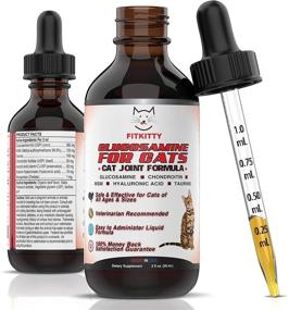 img 4 attached to 🐱 FitKitty Glucosamine for Cats: Natural Hip & Joint Liquid Supplement with Chondroitin, MSM, & Hyaluronic Acid - Enhance Flexibility, Relieve Pain & Inflammation, Combat Arthritis