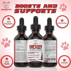 img 3 attached to 🐱 FitKitty Glucosamine for Cats: Natural Hip & Joint Liquid Supplement with Chondroitin, MSM, & Hyaluronic Acid - Enhance Flexibility, Relieve Pain & Inflammation, Combat Arthritis