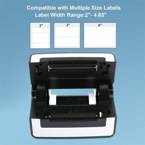 img 1 attached to 🖨️ NefLaca High Speed USB Thermal Label Printer for 4x6 Shipping Labels - Commercial Direct Thermal Label Maker with One Click Setup. Compatible with Amazon, eBay, Etsy, Shopify, FedEx. (Black)