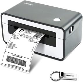 img 4 attached to 🖨️ NefLaca High Speed USB Thermal Label Printer for 4x6 Shipping Labels - Commercial Direct Thermal Label Maker with One Click Setup. Compatible with Amazon, eBay, Etsy, Shopify, FedEx. (Black)