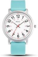 mdc nurse watch: a functional and stylish timepiece for medical students, doctors, and nurses - with second hand, 12/24 hour display, waterproof design, and comfortable silicone band логотип