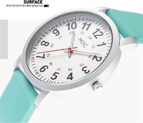 img 2 attached to MDC Nurse Watch: A Functional and Stylish Timepiece for Medical Students, Doctors, and Nurses - With Second Hand, 12/24 Hour Display, Waterproof Design, and Comfortable Silicone Band