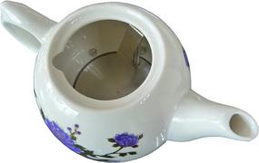 img 2 attached to 🌸 15000 Two-Tone Ceramic Electric Kettle with Peony Flower Pattern - FixtureDisplays