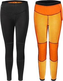 img 4 attached to 🔥 Comfortable Heated Long Johns for Men and Women - Washable Heating Trousers without Battery