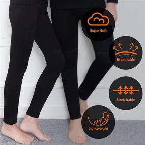 img 2 attached to 🔥 Comfortable Heated Long Johns for Men and Women - Washable Heating Trousers without Battery