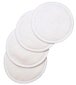 img 2 attached to 🍼 6-Count White Washable Cotton Nursing Pads by NuAngel