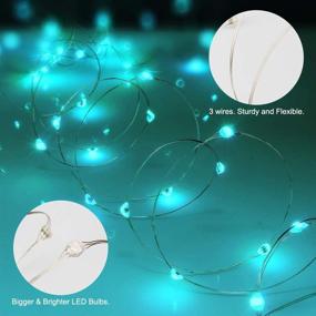 img 2 attached to ANJAYLIA 2 Pack 50 LED Fairy String Lights: Waterproof, 16 Colors Changing, Battery Operated with Remote Timer - Perfect for Indoor Bedroom Party Halloween Christmas Decor