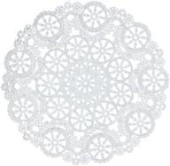royal lace medallion lace round paper doilies 🎀 - 6-inch, white (pack of 28) - high-quality paper products логотип