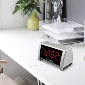 img 2 attached to ⏰ HANNLOMAX HX-138CR Alarm Clock Radio, AM/FM Radio with Preset, 1.4&#34; Red LED Display, Dual Alarm (Silver)
