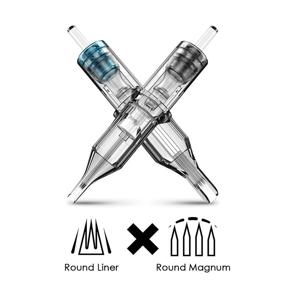 img 3 attached to 🔒 Wormhole Tattoo Cartridge Needles: 20pcs Mixed 3RL, 5RL, 5RM, 7RM Professional Disposable Sterilized Tattoo Cartridges - Safe and Effective