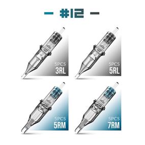 img 2 attached to 🔒 Wormhole Tattoo Cartridge Needles: 20pcs Mixed 3RL, 5RL, 5RM, 7RM Professional Disposable Sterilized Tattoo Cartridges - Safe and Effective