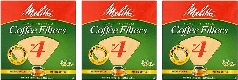 Melitta #4 Cone Coffee Filters, 300 Ct.