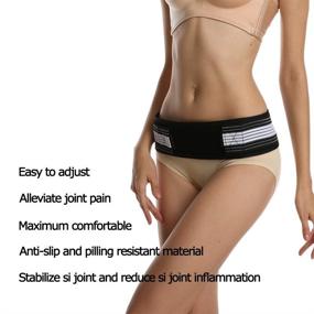 img 3 attached to 🔥 Sacroiliac SI Joint Hip Belt - Breathable Anti-Slip Pelvic and Lower Back Support for Men and Women - Effective Pain Relief for Sciatica, Pelvis, Lumbar, Nerve, and Leg Pain - Stabilizing Compression