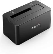 💾 orico usb 3.0 to sata hard drive docking station tool-free, supports 8tb for 2.5 or 3.5 inch hdd ssd, 3.3ft usb cable - black logo