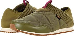 img 1 attached to Teva Ember Moccasin Olive Brown Men's Shoes for Loafers & Slip-Ons